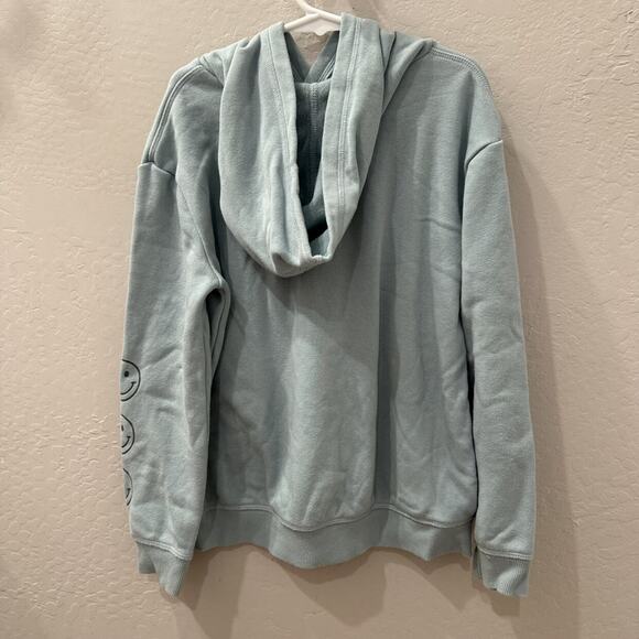 Little Co. Blue Be Positive Hoodie Sweatshirt - Picture 9 of 11